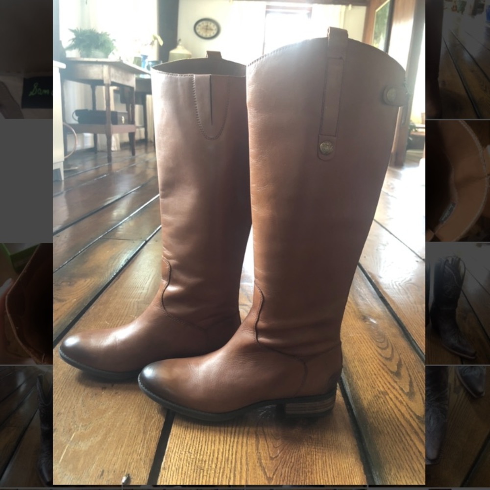Sam Edelman Brown Leather Boots, size 8